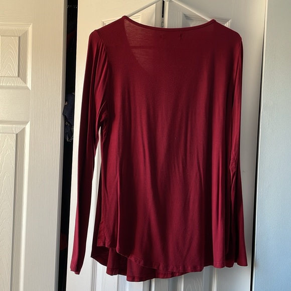 Long Sleeve Red Blouse - Picture 4 of 4